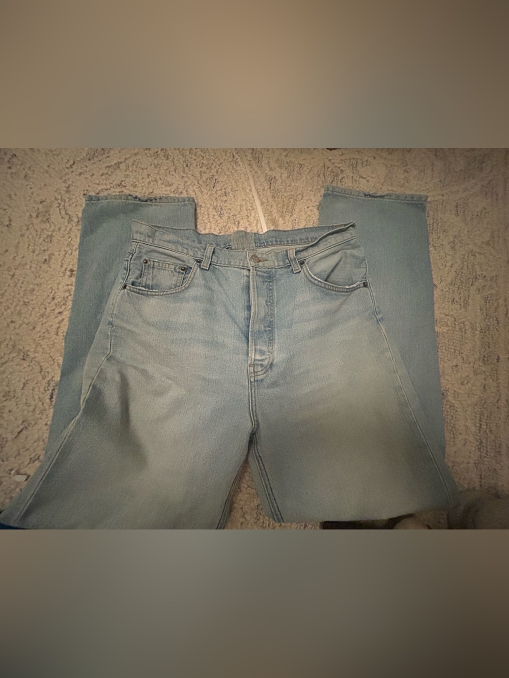 Reformation Cynthia High Rise Relaxed Straight Jeans Skye Size 30